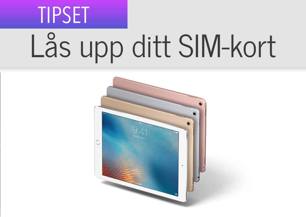 för att låsa ditt SIM-kort på en iPad - Magasin MACKEN