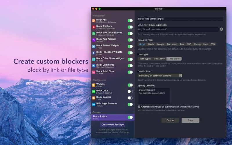 1Blocker stoppar annonser i din Mac och i dina iOS-prylar