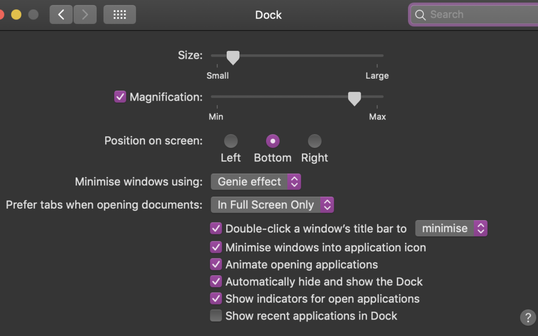 Så ställer du in Dockan i macOS