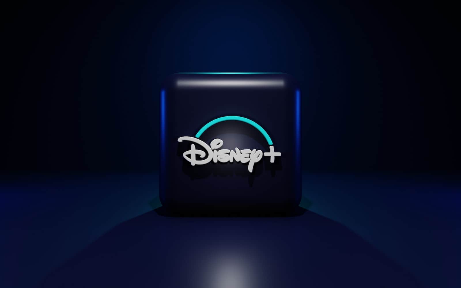 a blue rectangular object with a green logo on it